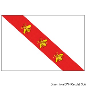 Flagge Elba 20 x 30 cm